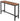 Masa de bar inalta, cadru metalic, design industrial, 120x40x100cm, maro rustic