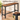 Masa de bar inalta, cadru metalic, design industrial, 120x40x100cm, maro rustic