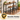 Masa de bar inalta, cadru metalic, design industrial, 120x40x100cm, maro rustic
