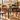 Masa de bucatarie sau living, extensibila, pentru spatii mici, stil industrial, 75x78x85/120cm, maro