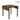 Masa de bucatarie sau living, extensibila, pentru spatii mici, stil industrial, 75x78x85/120cm, maro