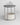 Masuta de cafea rotunda cu cos de stofa, stil modern, 45x50cm, gri