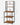 Raft de bucatarie, spatiu cuptor cu microunde, 6 rafturi, 40x60x167cm, maro rustic si negru