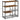 Raft de bucatarie, suport pentru cuptorul cu microunde, 2 cosuri de sarma, 6 carlige S, 35x80x95cm, maro rustic
