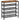 Raft de pantofi, 5 niveluri, rafturi reglabile din plasa, metal, stil industrial, 75x28x93cm, maro vintage negru