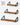 Raft de perete, set 3 bucati 30cm, 35cm si 40cm, 2 moduri de montare, maro rustic si negru