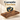 Raft de perete suspendat plutitor, MDF, sistem montare inclus, 40x20x4cm, vintage maro