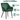 Scaun living tapitat din catifea cu cotiere, sarcina 110 kg, 63x60x85 cm, verde