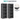 Set 2 bucati organizatoare suspendate pentru dulap, 5 rafturi, pliabil, 30x30x90 cm, gri