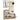 Set mobilier hol cu pantofar, oglinda, sertar si cuier metalic, 90x25x170 cm, stejar sonoma