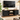 SONGMICS Comoda TV 120x40x55 cm, 3 rafturi reglabile, 2 usi, stil vintage, PAL si otel, maro-negru mat