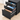SONGMICS Dulap mobil tip rollbox pentru birouri, din otel, sertar cu sina dosare A4, 39x52x60 cm, negru