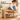 SONGMICS Raft de depozitare din bambus, cu 3 niveluri, 28x70x45cm, maro