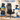 SONGMICS Scaun de birou ergonomic cu tetiera reglabila, suport lombar ajustabil, maxim 150 kg, 70x70x113-130 cm, negru