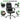 SONGMICS Scaun de birou ergonomic, rotativ 360°, reglabil pe inaltime 112-122 cm, tapiterie din piele ecologica, negru