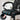 SONGMICS Scaun de birou ergonomic, rotativ 360°, reglabil pe inaltime 112-122 cm, tapiterie din piele ecologica, negru