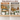 SONGMICS Set 2 rafturi de bucatarie suprapozabile, pentru ustensile sau condimente, 20x30x16cm, natur si alb