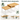 SONGMICS Set 2 rafturi de bucatarie suprapozabile, pentru ustensile sau condimente, 20x30x16cm, natur si alb