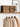 SONGMICS Set 6 cutii de depozitare, pliabile cu maner, material textil si oxford, 30x30x30 cm, maro rustic
