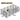 SONGMICS Tarc pentru animale de companie, din plastic, DIY, configurabil, 143x73x46cm, gri