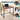VASAGLE Birou PC compact, stil industrial, PAL si cadru metalic, 80x50x76 cm, maro rustic
