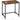 VASAGLE Birou PC compact, stil industrial, PAL si cadru metalic, 80x50x76 cm, maro rustic