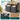 VASAGLE Cos de rufe, 2 compartimente, saci de rufe detasabili, raft, cadru metalic, 2x46L, 73x33x72 cm, maro si gri antr