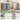 VASAGLE Cos de rufe, 2 compartimente, saci de rufe detasabili, raft, cadru metalic, 2x46L, 73x33x72 cm, alb si gri desch