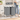 VASAGLE Cos de rufe, 2 compartimente, saci de rufe detasabili, raft, cadru metalic, 2x46L, 73x33x72 cm, alb si gri desch