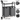 VASAGLE Cos de rufe, cu 2 saci detasabili, 2 rafturi, capacitate de 46L per sac, 73x33x92cm , negru si gri