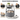 VASAGLE Masuta de cafea rotunda cu cos de stofa, statie de incarcare 2 prize si 2 USB, 45x50cm, gri argintiu