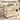 VASAGLE Masuta laterala laptop pe roti, 55x33x66 cm, stil industrial, crem