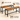 VASAGLE Set 2 banci de interior, pentru masa bucatarie, stil industrial, 108x33x50cm, maro rustic