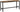 VASAGLE Set 2 banci de interior, pentru masa bucatarie, stil industrial, 108x33x50cm, maro rustic