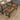 VASAGLE Set 2 banci de interior, pentru masa bucatarie, stil industrial, 108x33x50cm, maro rustic