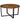 VASAGLE Masa de cafea rotunda, stil industrial, cadru metalic si blat lemn, 88x88x47cm, maro rustic si negru