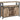 VASAGLE Comoda pentru living sau bucatarie, cu 2 usi glisante, rafturi reglabile, stil rustic, 33x100x80 cm, maro