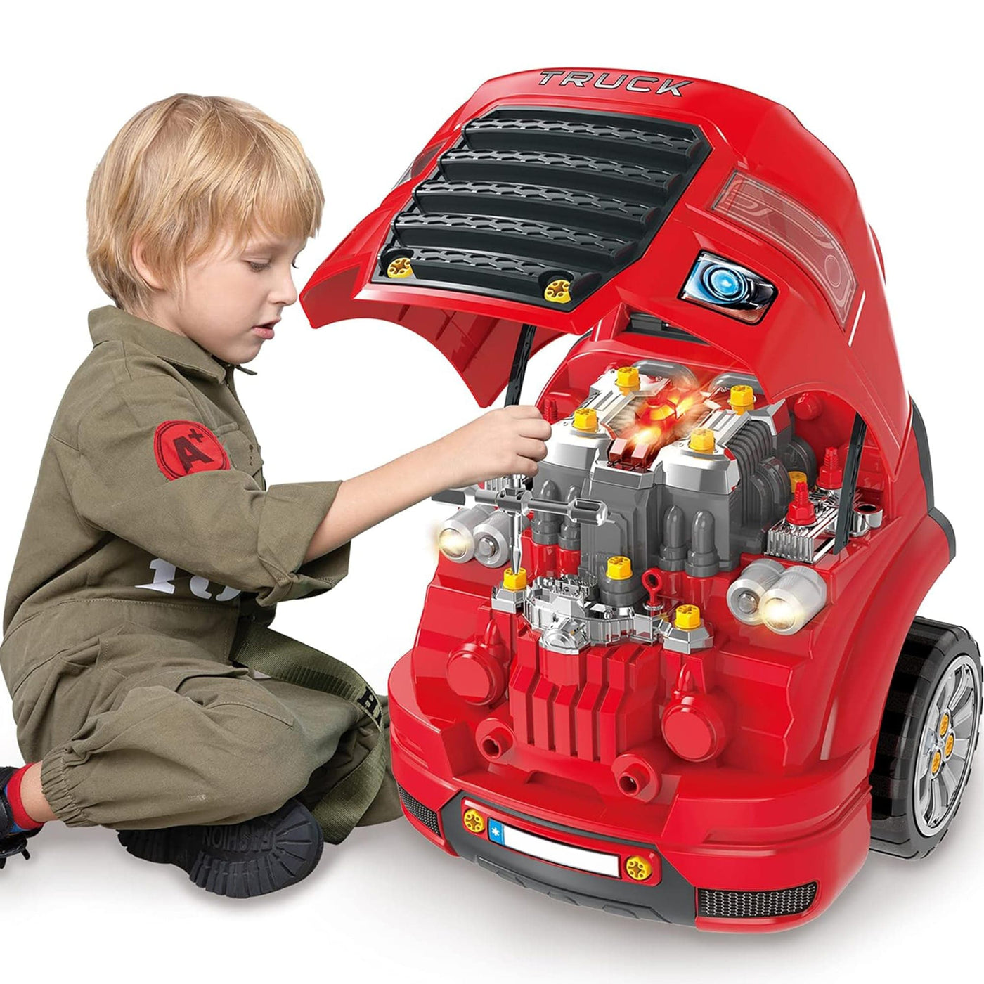 Set de Joaca Mecanic Auto pentru Copii, cu Lumini, Sunete, 8 Ani - Imagine 1