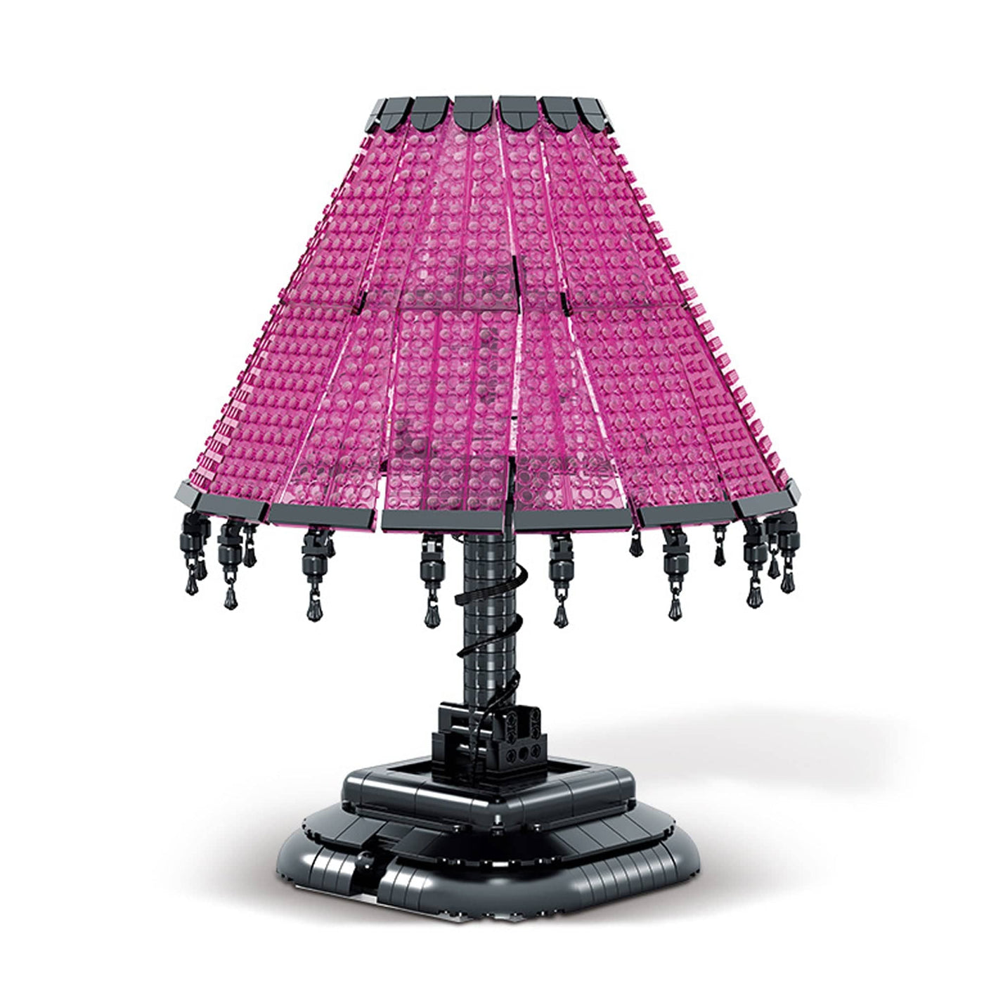 Lampa decorativa tip retro pentru copii 7, 14 ani, 900 piese mici, Roz - Imagine 1