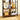 VASAGLE Biblioteca cu rafturi deschise, 8 compartimente, design industrial, 80x33x149cm, maro retro si negru