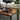VASAGLE Birou de colt in forma de L, cadru din otel, 149x149x75cm, industrial, maro rustic si negru