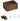 SONGMICS Cutie de ceasuri din lemn masiv, 8 compartimente si sertar bijuterii, 19x27x13cm, nuc rustic