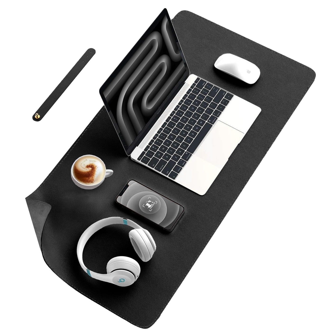 Mousepad office XXL Timebox, 120 x 60 cm, margini cusute impermeabil - Imagine 1