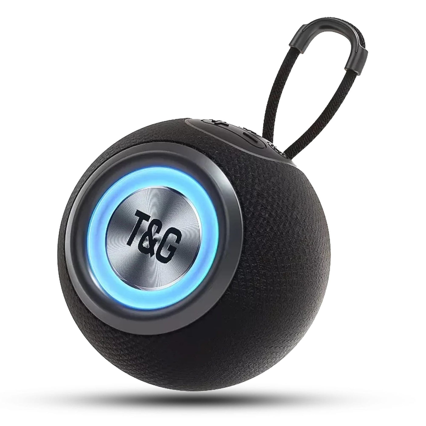 Boxa portabila, Bluetooth, Sunet surround 360, RGB, 1200mah, Negru - Imagine 1