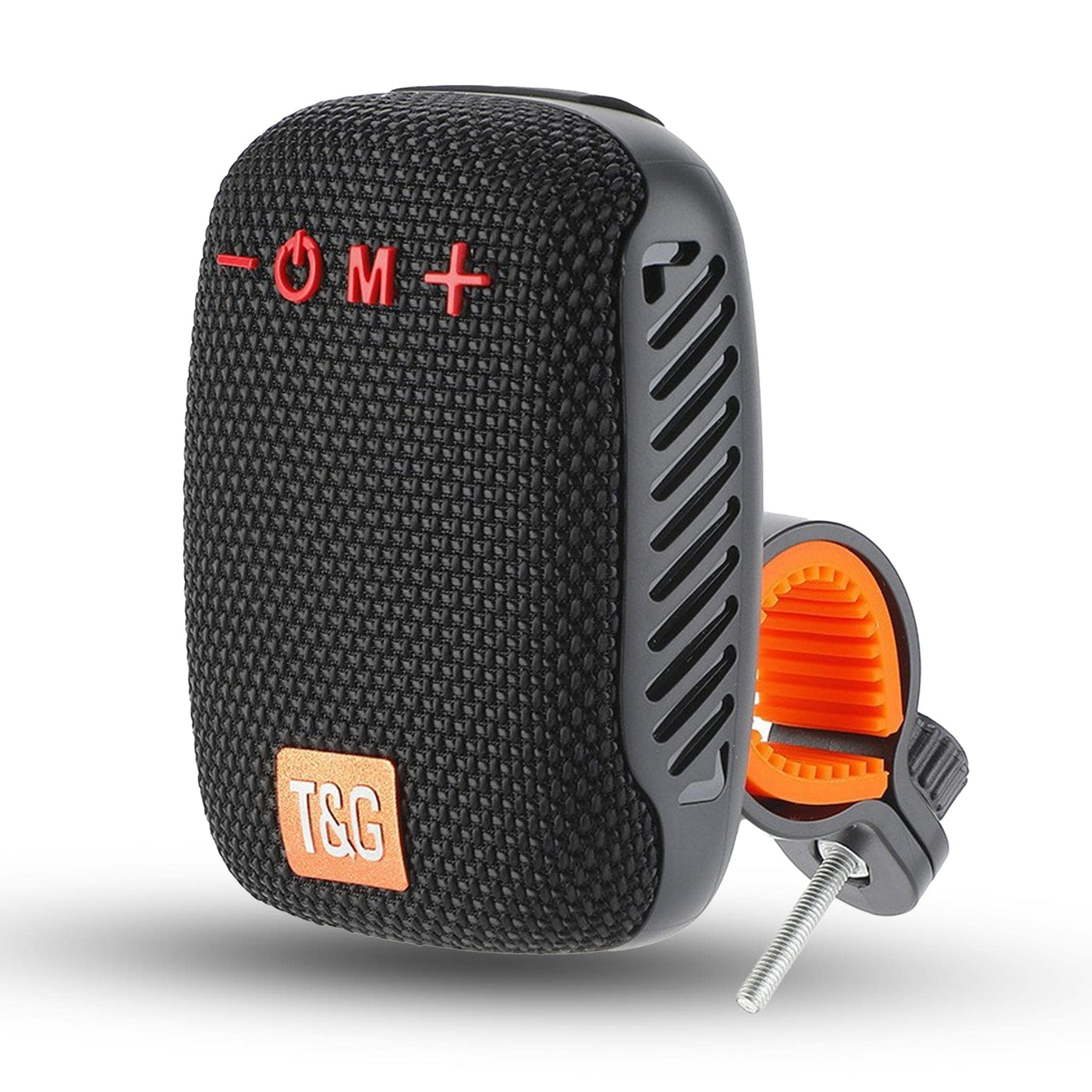 Boxa portabila cu suport fix, Bluetooth, 500mAh, Waterproof IPX5, Negru - Imagine 1