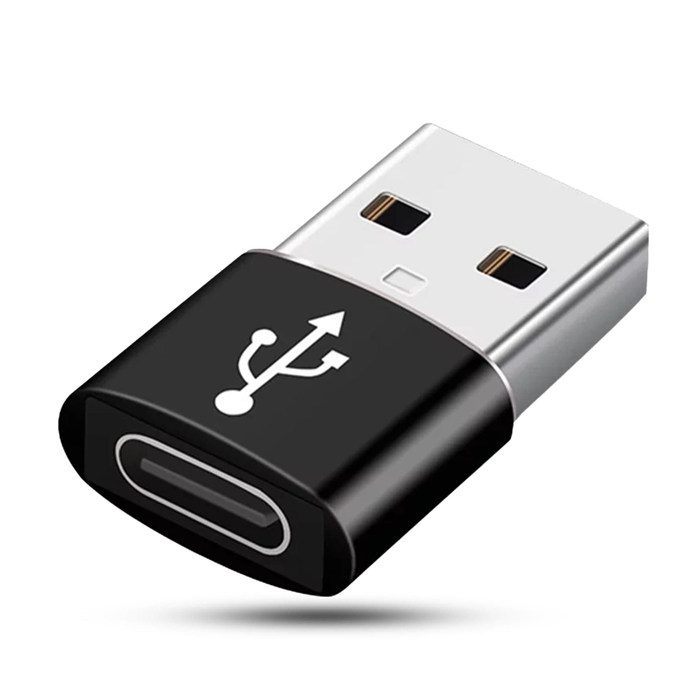 Adaptor OTG Timebox, USB-C la USB, Fast Charging si Transfer Date, Negru - Imagine 1