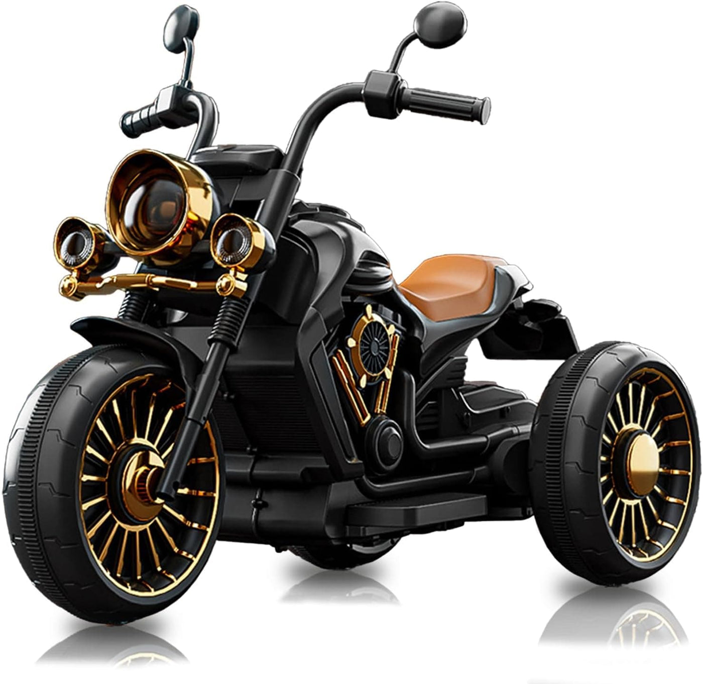 Motocicleta electrica Timebox, Functie mers inainte/inapoi, Faruri, Negru - Imagine 1