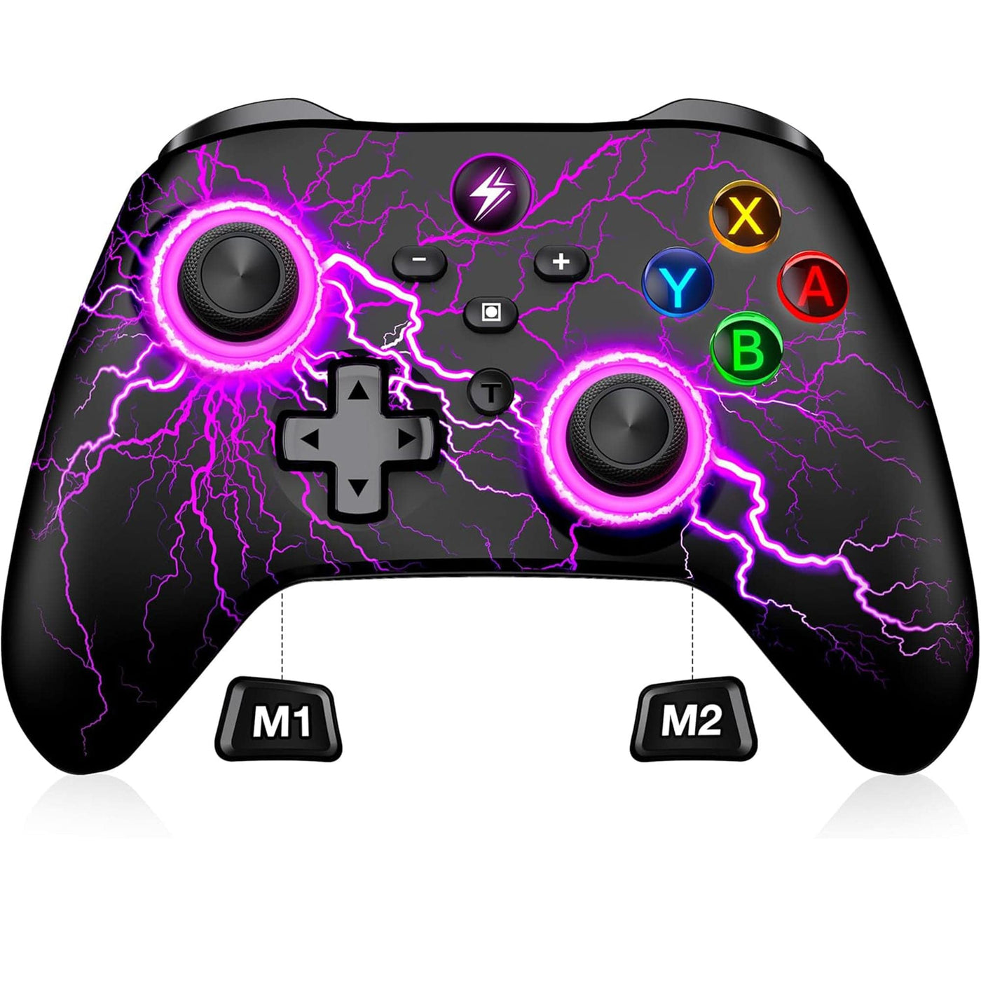 Controller Wireless Timebox, RGB, LED 9 Culori, Turbo Ajustabil, Vibratii, Negru - Imagine 1