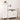 VASAGLE Dulap baie baza lavoar, cu 2 usi, 2 compartimente, alb 60x60x30 cm, alb