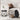 VASAGLE Set de 2 mese de cafea, blat detasabil, stil industrial, 50x40cm si 40x36cm, negru